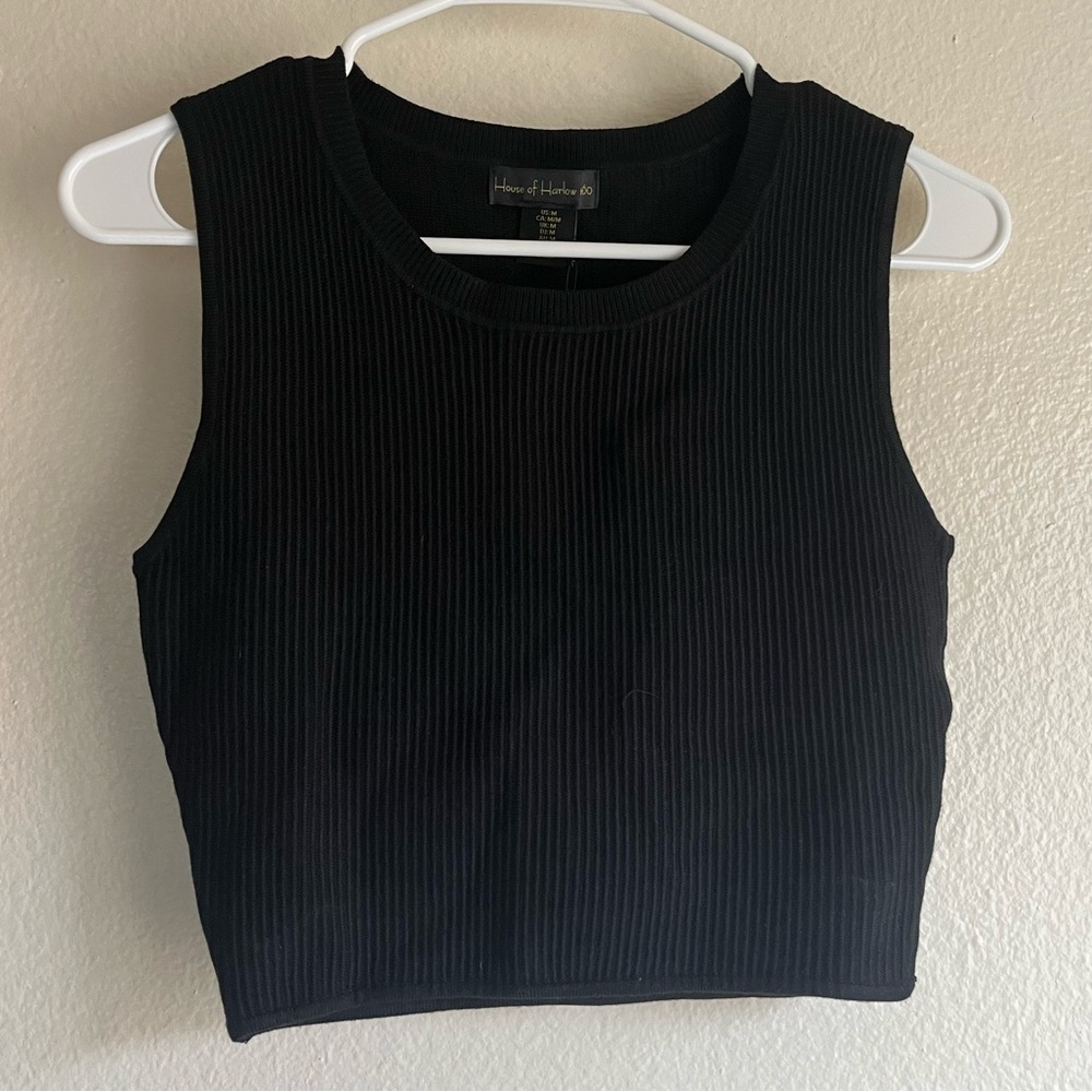Black Knit Tank Top